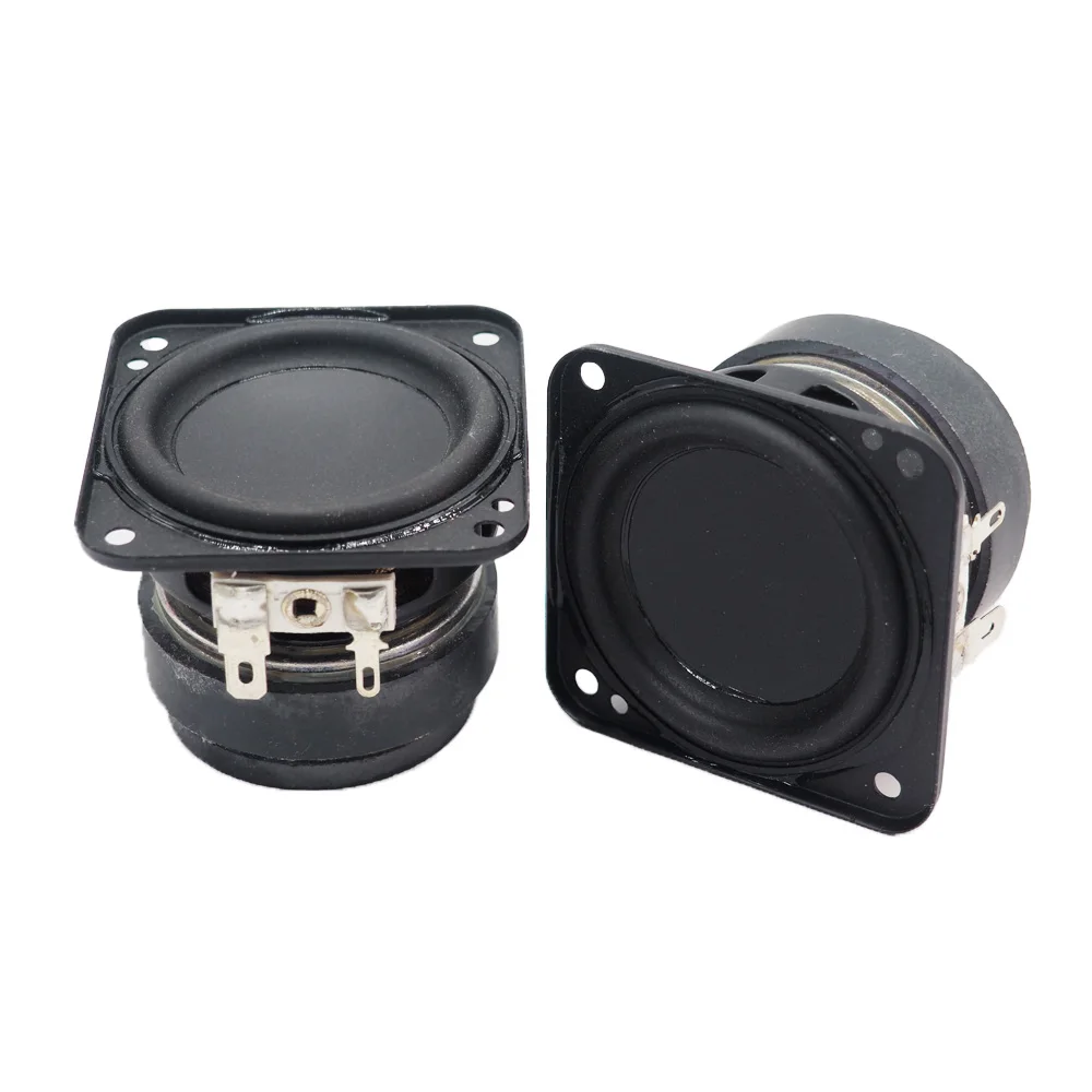 2Pcs 2 Inch HIFI Speaker 4 Ohm 15W Full Range High Power Loudspeaker Home Theater Long-stroke DIY Bluetooth Speaker