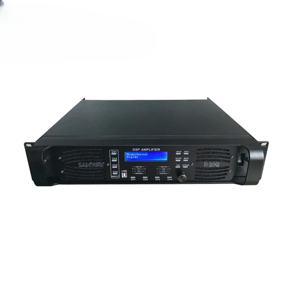 

D10Q Professional Audio Extreme Power Amplifier 4-Channel DJ DSP For Stereo Subwoofer