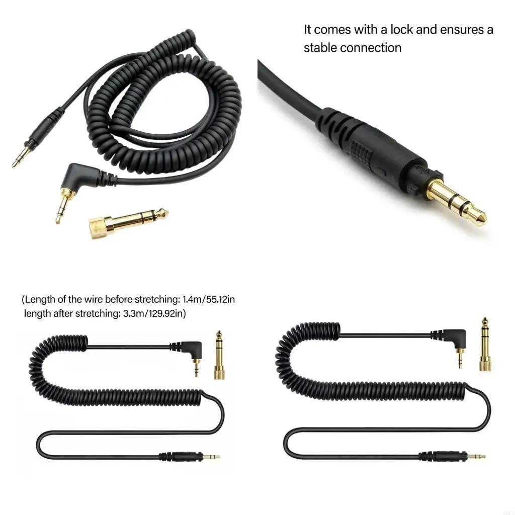 Kabel Headphone Fleksibel Pegas M6CA untuk EAH DJ1200 dengan Panjang Dapat Disesuaikan dan Sifat Tahan Interferensi