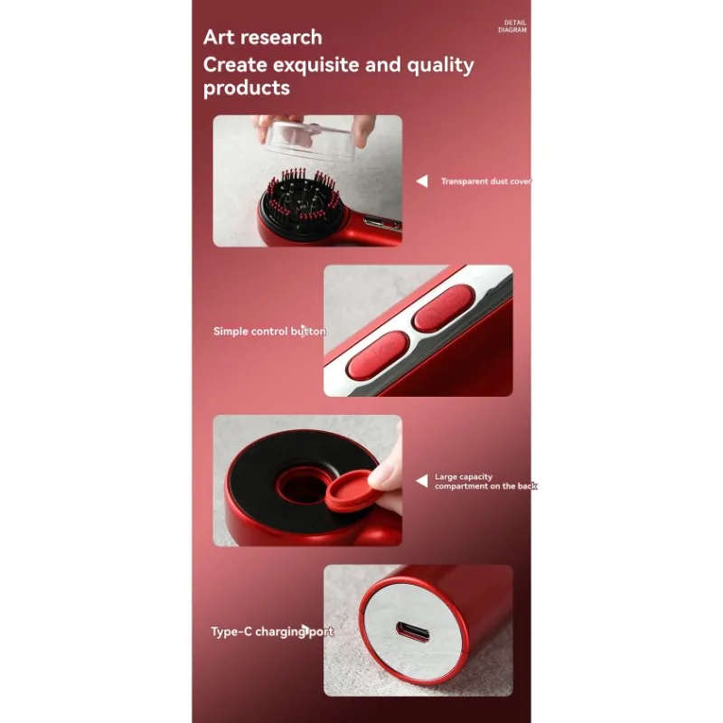 

A97G For Hair Growth For Hair Growth Multifunctional Red Light Scalp Massager Comb For Hair Growth