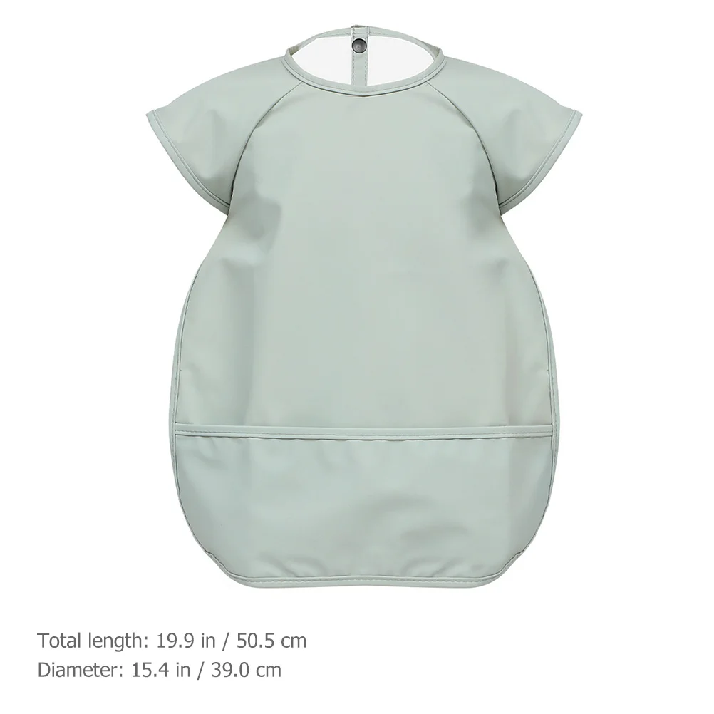 

Durable Baby Bibs Waterproof PU Fabric for Boys Girls Toddler Eating Supplies Nursery School Kindergarten Prep