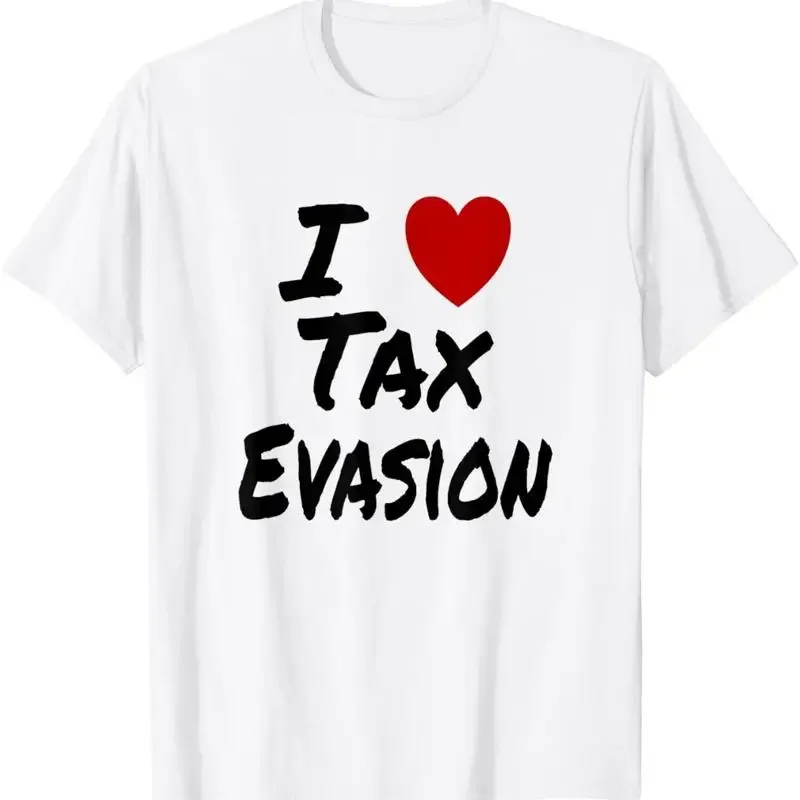 I Heart Love Tax Evasion Fraud Entrepreneur Server Tips T Shirt