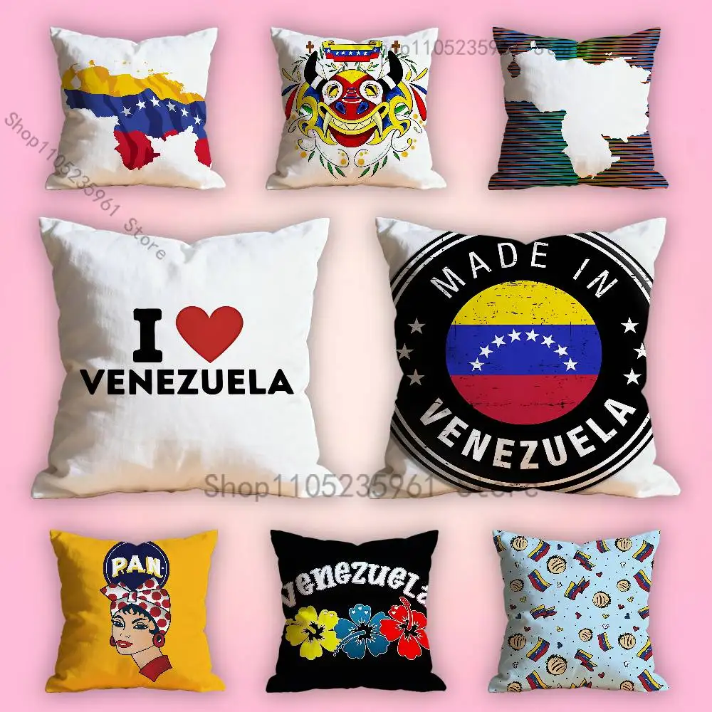 

Venezuela Various Sizes Square Pillow Case For Car Home Bedchamber Decor Custom Valentine gift