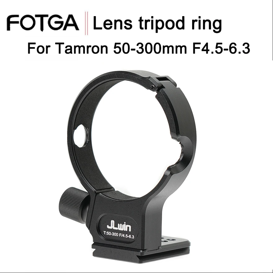 

FOTGA 1/4 Quick Release Tripod Mount Collar Base Ring Adapter For Tamron 50-300mm F4.5-6.3 Camera Lens Holder Tripod Accessories