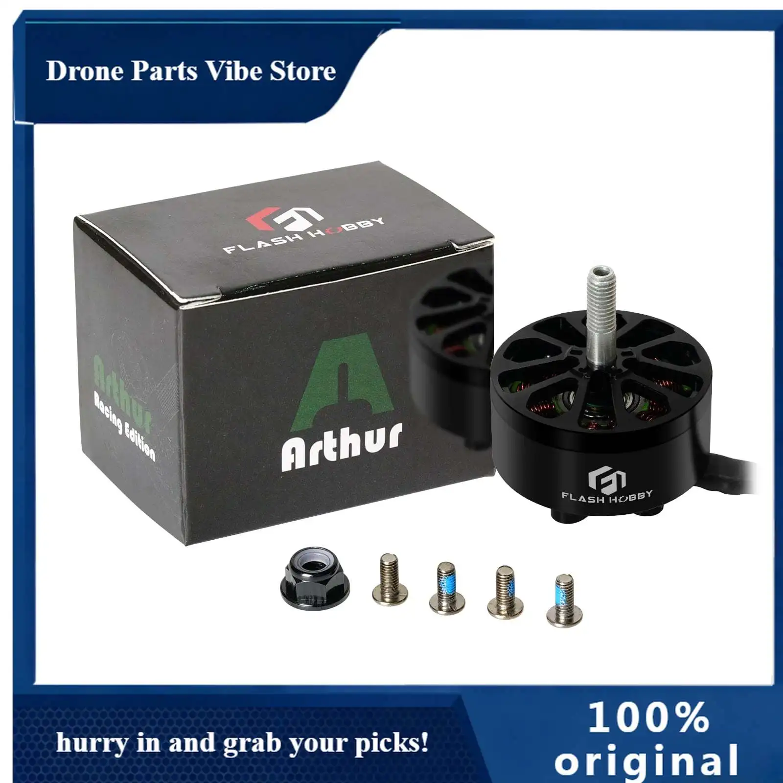 

Бесколлекторный двигатель Flashhobby A3110 900KV (4 шт.) для 6S LiPo FPV дронов, фристайл, 9-дюймовых, 10-дюймовых, дальнобойных, синелифтеров, радиоуправляемых моделей