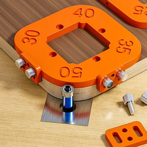 Woodworking Router Corner Radius Templates Jig R10 to R50 Routing Curved Corners Milling Circular Radian Hardness ABS Tool