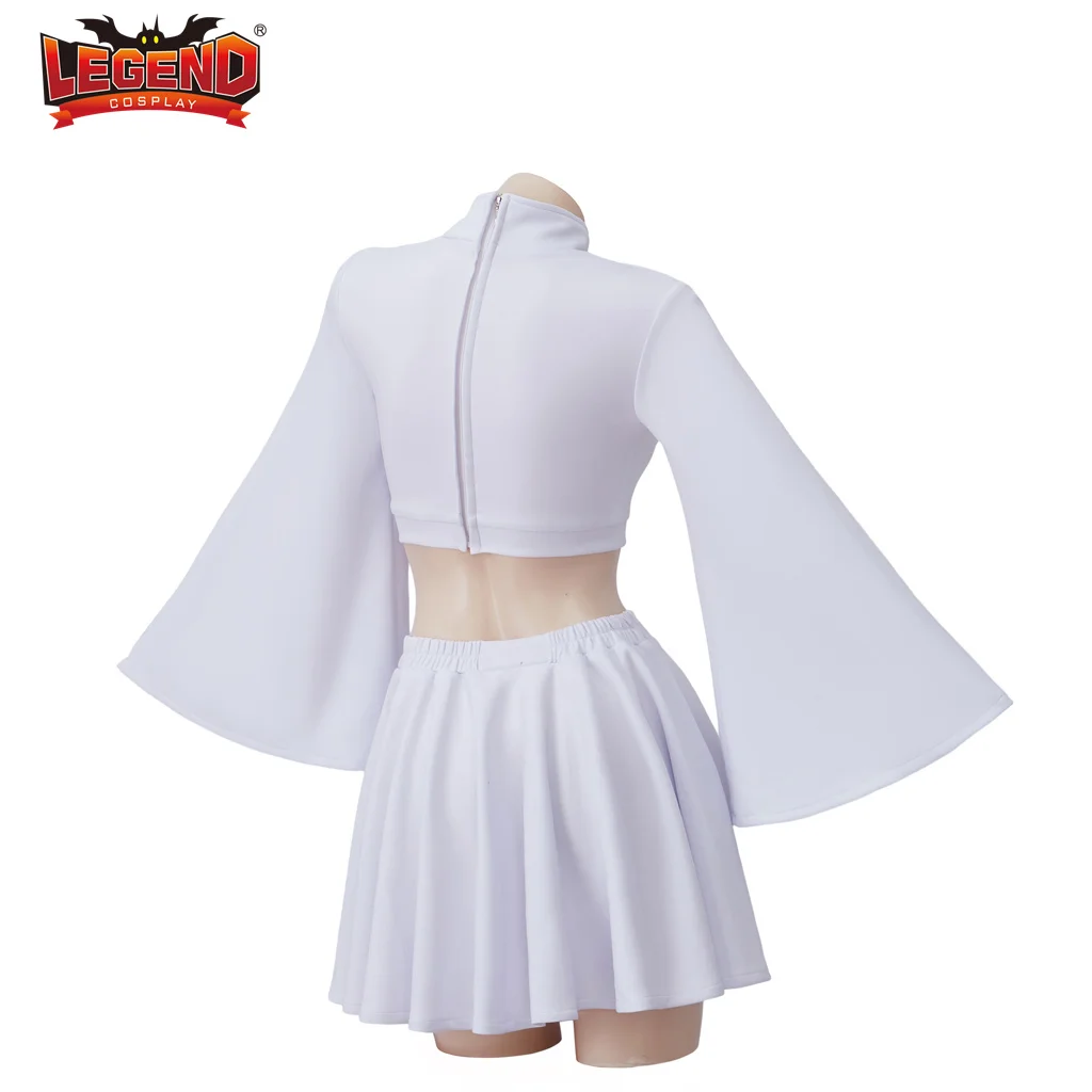 

В наличии Косплей Костюм Принцессы Леи Космическая Битва Белый Топ Юбка Костюм Женский Карнавальный Костюм Хэллоуина