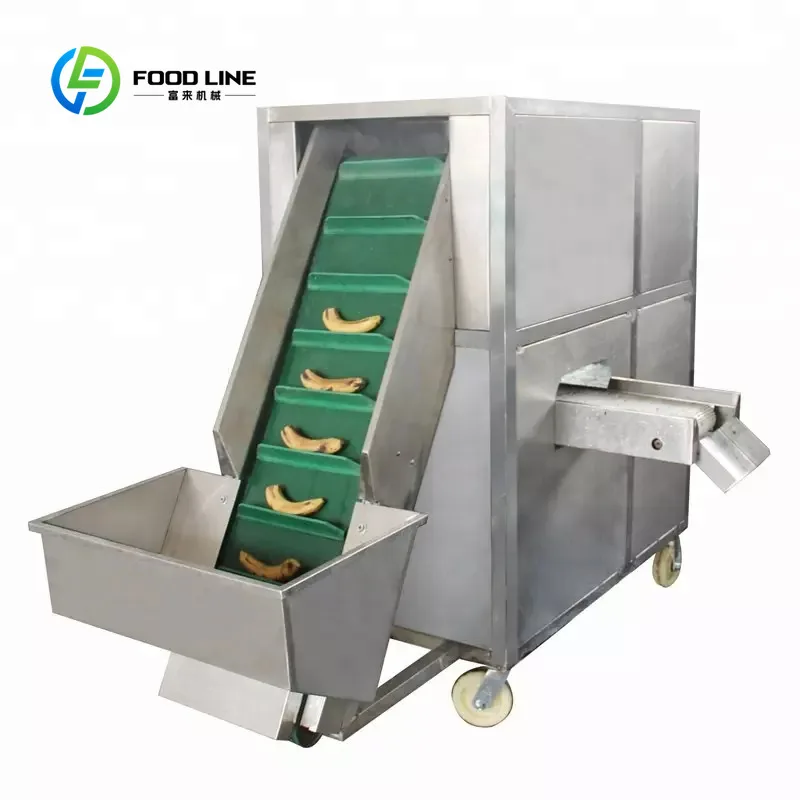 Banana Processing Plant Used Green Banana Peeling Machine with PLC and Motor