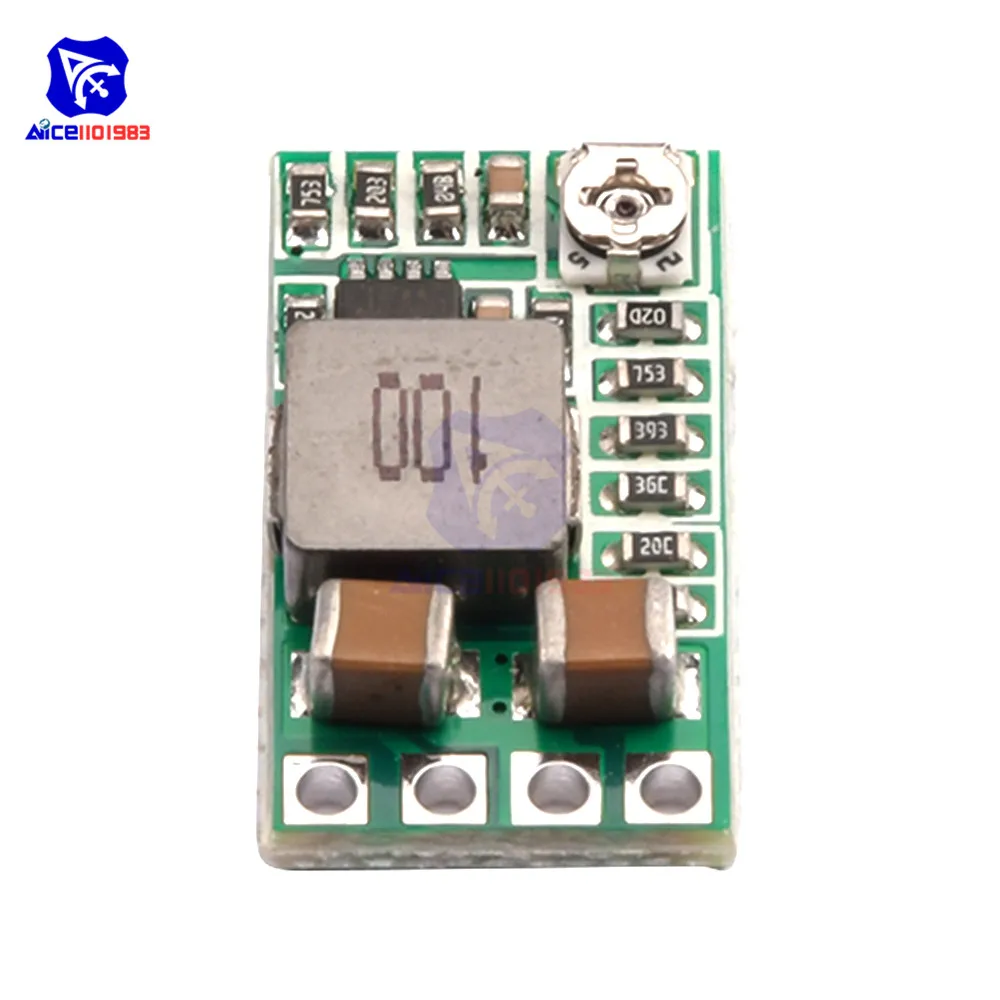 2PCS Mini DC-DC 12-24V To 5V 3A Step Down Power Supply Module Voltage Buck Adjustable Converter 1.8V 2.5V 3.3V 5V 9V 12V