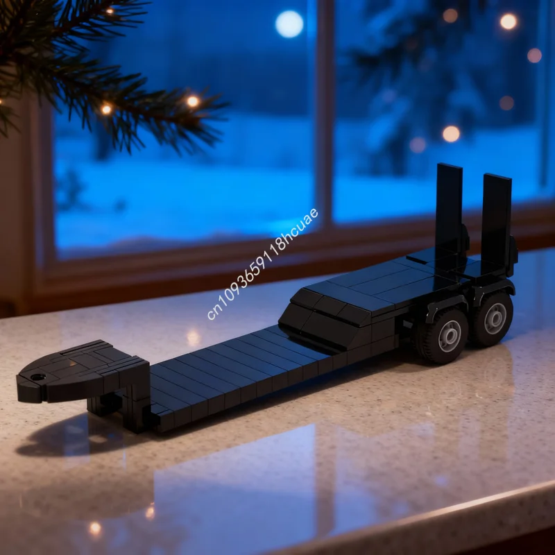 

112pcs MOC City Cargo Truck Trailer Model Building Blocks Architecture Assemble Christmas Gifts Toys DIY Creative Idea Education