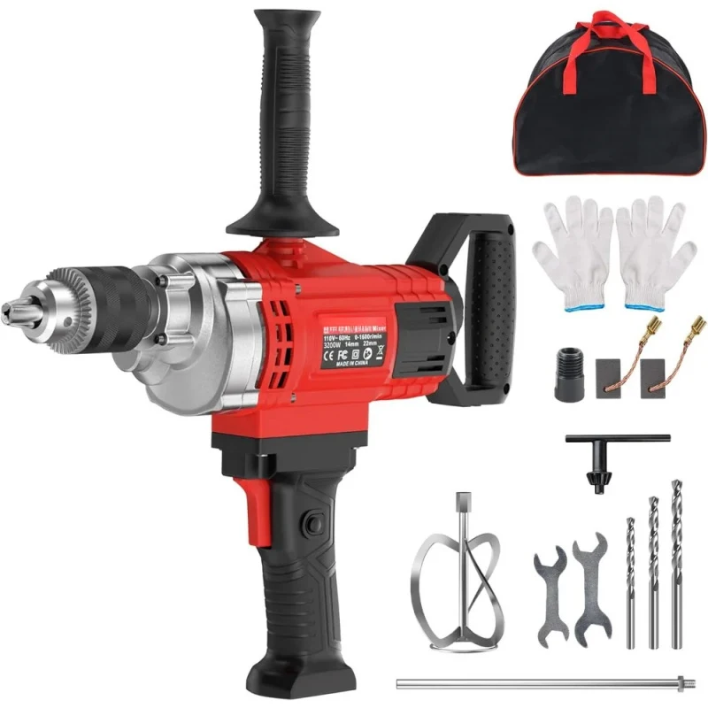 Corded Variable Speed Concrete Mixer – Mixing Drill Mud / Mortar / Paint