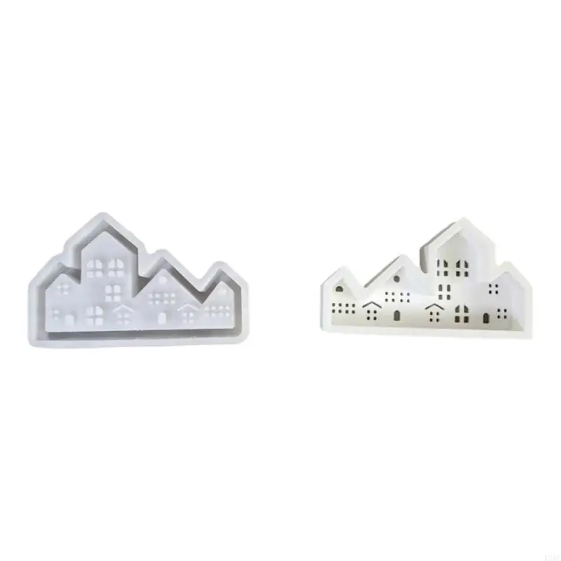 Customizable Sturdy Silicone House Mold Set Portable for Stylish Keychains Sturdy and Easy to Use Resin Tools