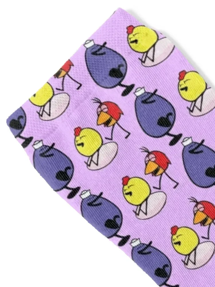 Peep and the big wide world sitting on an egg Socks anti-slip designer brand snow japanese fashion Socks Female Men's