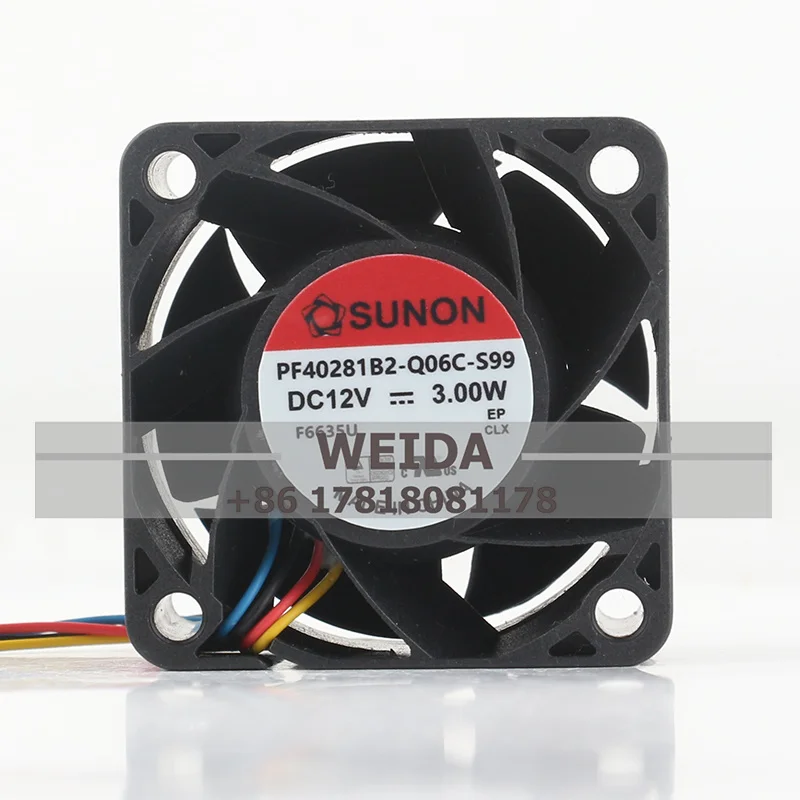 New sunon PF40281B2-Q06C-S99 4028 DC12V 3W 4CM 40*40*28MM dual ball PWM cooling fan