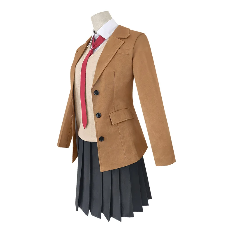 Kostuum Sakurajima Mai Cosplay Pruik Seishun Buta Yarou Serie Vrouwen School Uniformen Halloween High School Meisjes Party Kostuums