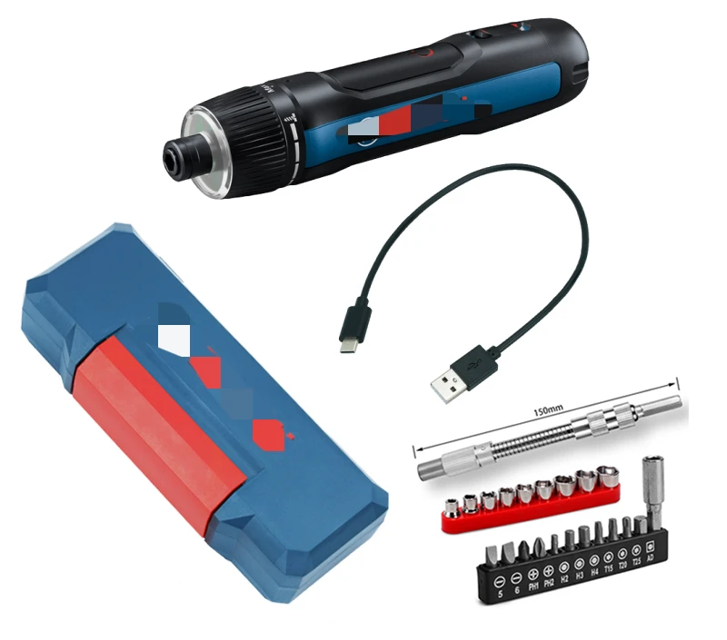 New Electric Screwdriver Smart DIY 3.6V USB Rechargeable Electric Wrench Cable Screw Combination Package