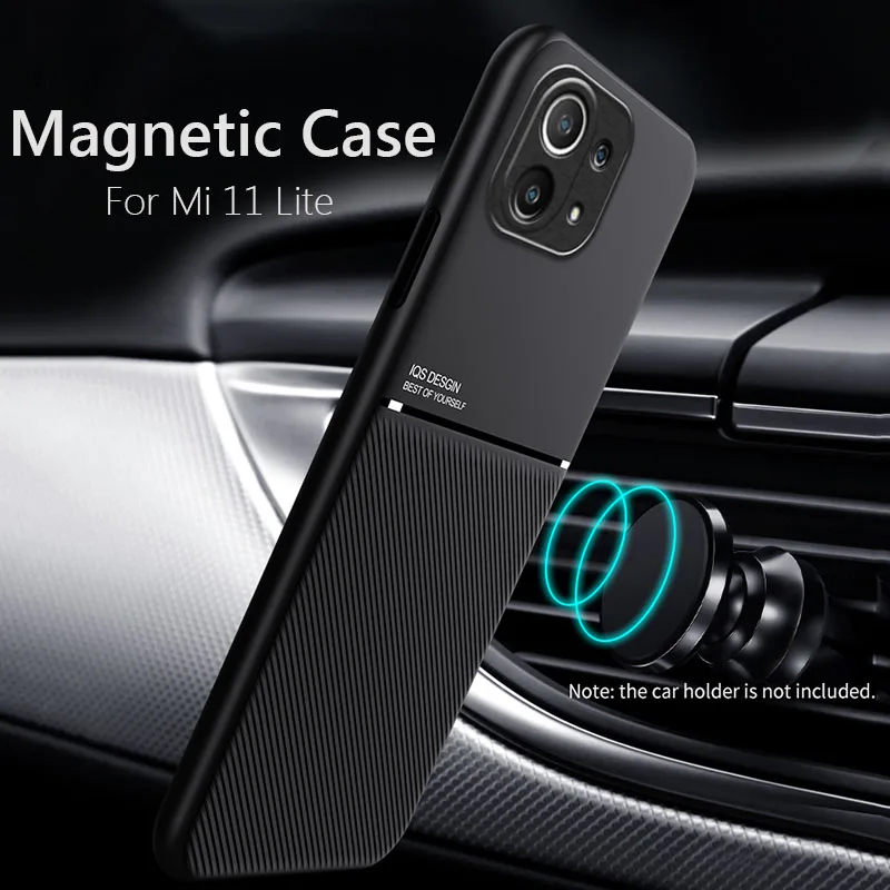 For Xiaomi Mi 11 Lite Case Magnetic Cover Soft Frame Funda For Xiaomi Mi 11 Lite Mi11 Lite Phone Cases Capa M2101K9AG M2101K9G