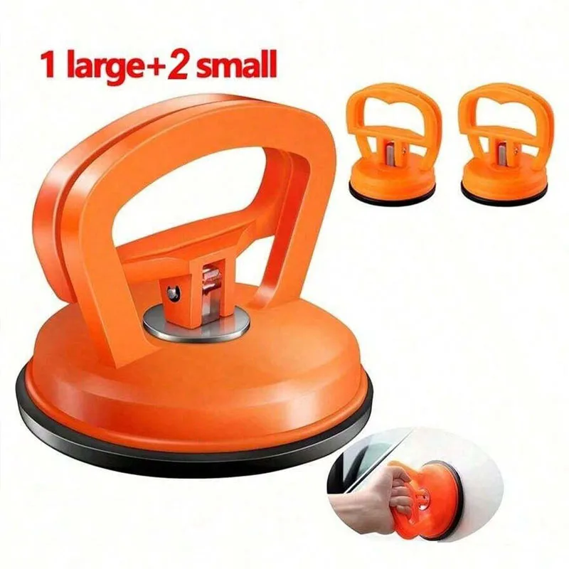 3pcs Alat Penghilang Penyok Mobil, Alat Penghilang Penyok yang Kuat, Digunakan untuk Kit dan Penyok Bodi Mobil, Kaca, Ubin, dan Cermin, Perbaikan Penyok Tanpa Cat