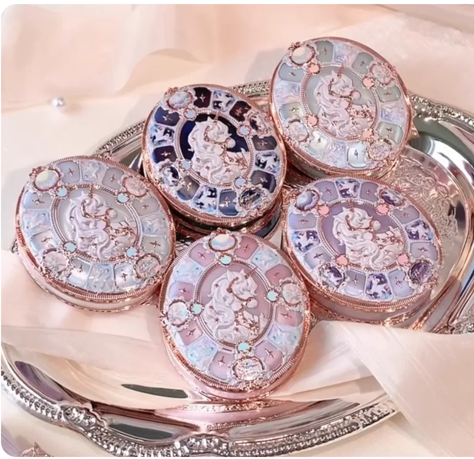 Flower Know Satin Blush Relief Knight Unicorn Collection Makeup Cosmetics