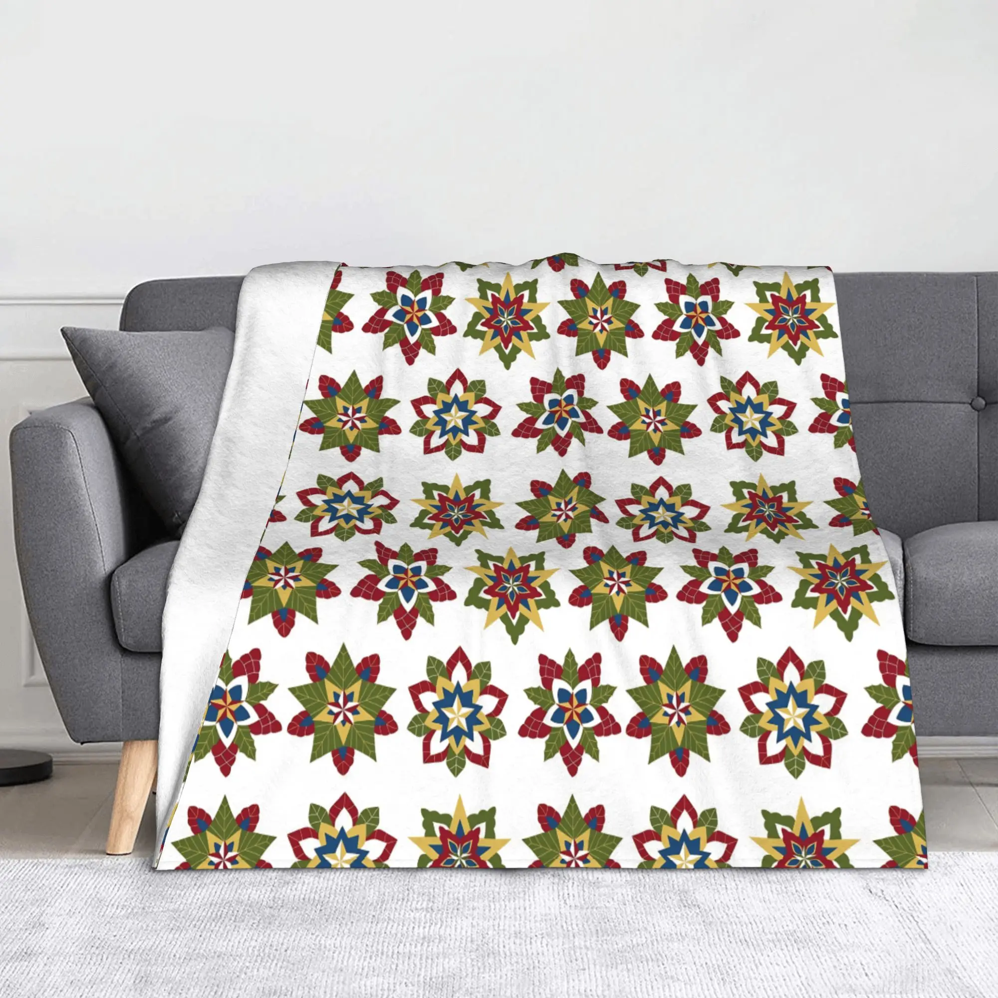 Philippine Christmas Lanterns Parol Blankets Flannel Summer Autumn Winter Super Warm Throw Blankets for Bed Couch Quilt