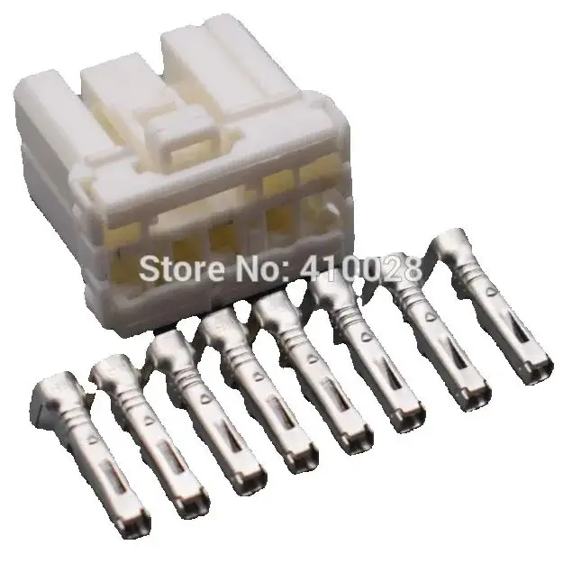 

worldgolden 5/30/100sets 1.8mm 8p auto 8pin plastic housing plug wiring harness female connector 173850-1