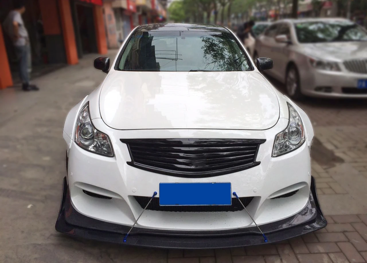 for Infiniti G37 LB Style Wide Body Front Bumper with Splitter