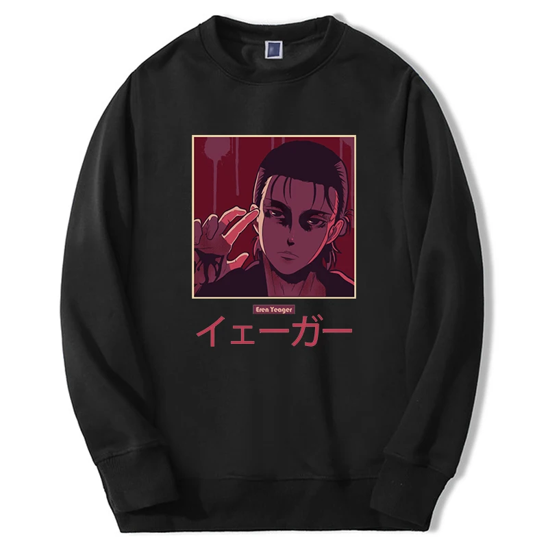 

Attack On Titan Anime Hoodie Men/women Levi Ackerman Graphic Sweatshirt Loose Crewneck Harajuku Tracksuit Moletom