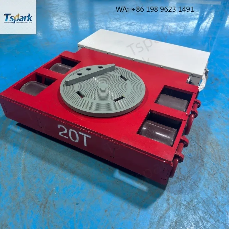 Universal‑Swivel‑Caster‑Remote‑Controlled‑‑Cargo‑Mover‑Dolly, 15‑40‑Ton‑Steel‑Rubber‑Wheel‑For‑Warehouse‑Logistics‑Material‑Hand