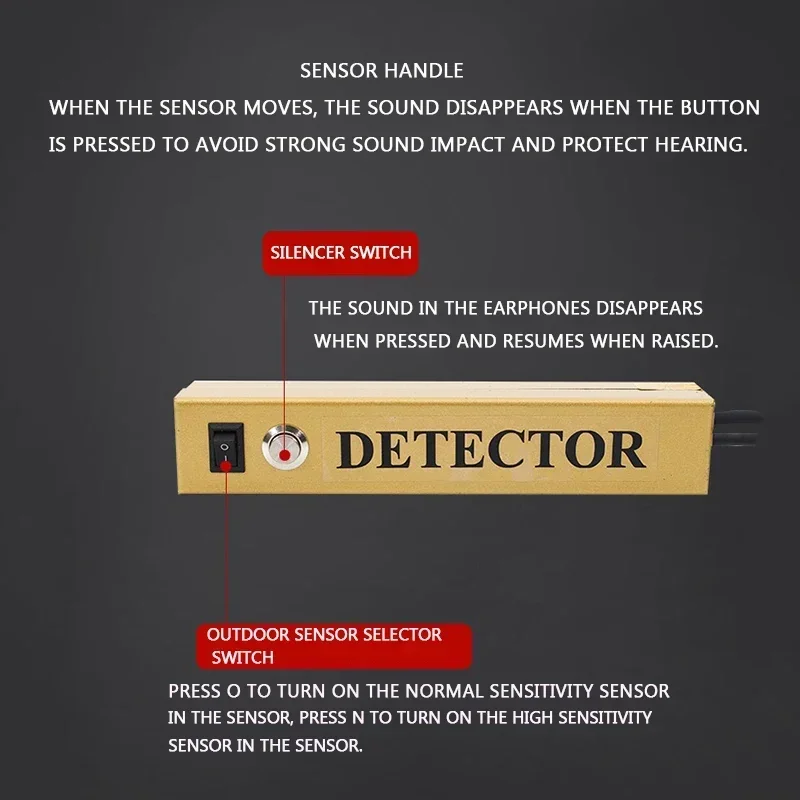 F999E tap water pipe fire water pipe indoor floor heating leakage detector high-precision leak listening instrument