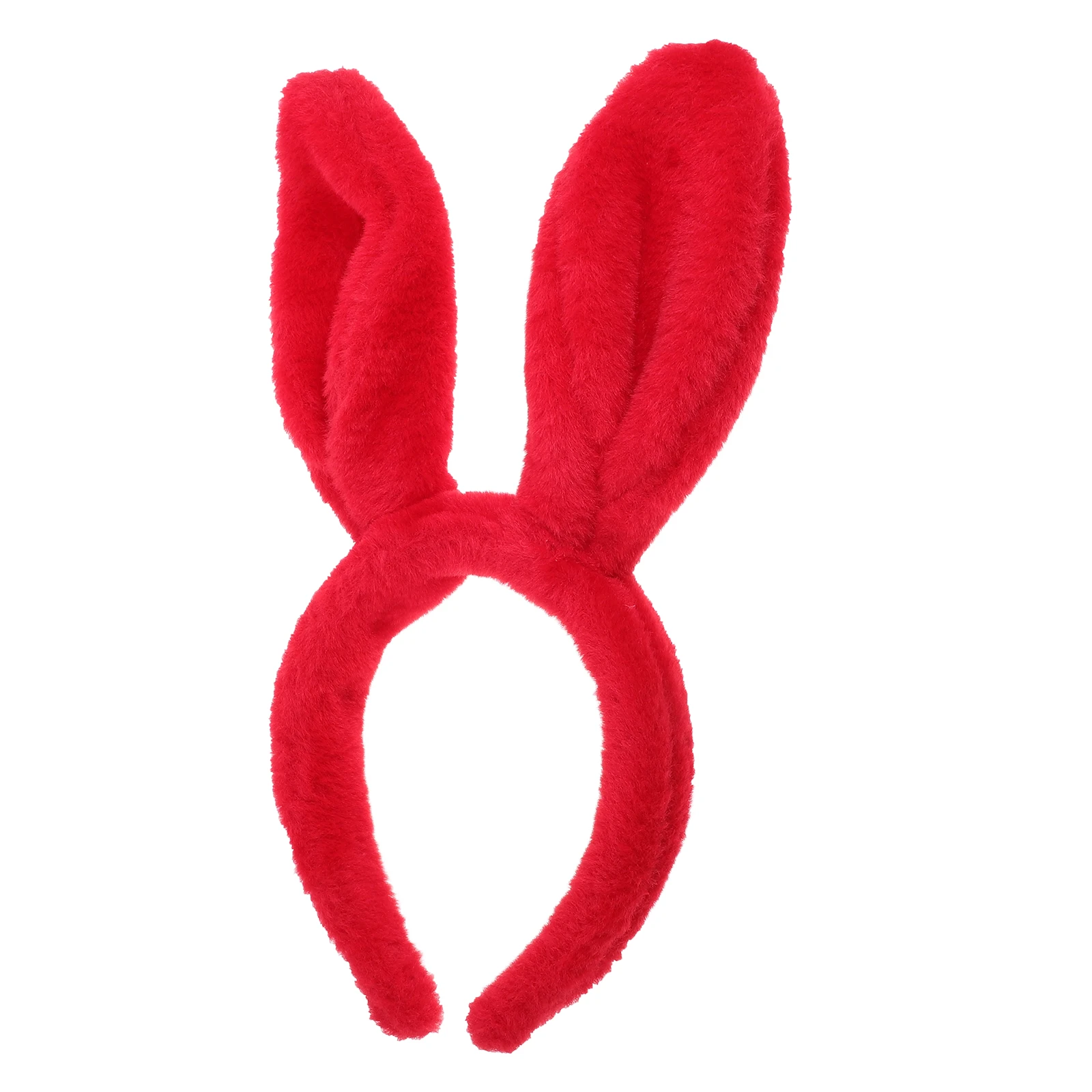 

Red Rabbit Ears Headband Bunny Ear Hair Hoop Daily Wear Easter Party Cosplay Durable Comfortable Design Festive Hats