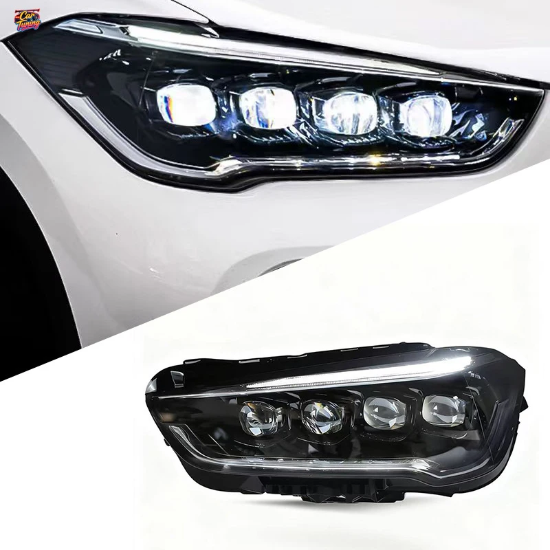 

Подходит для модификации фар BMW New X1 2016-2019 с LED-дневными ходовыми огнями, кристаллическими линзами и функцией последовательного включения.