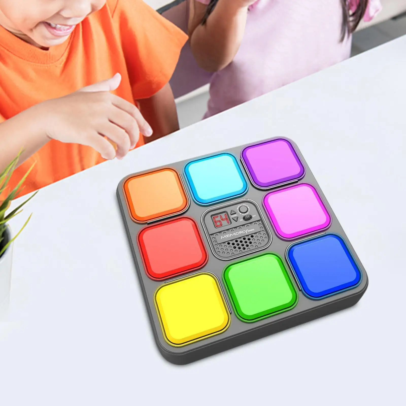 Divertente gioco di memoria elettronico ripetizione elettronica memoria a colori formazione apprendimento giocattolo da viaggio con luce musicale per regali per bambini 6 +