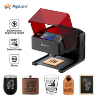 Algolaser Pixi 10W Laser Engraver Cutte For Beginner DIY Wood Router Laser Engraving Machine With Smart Screen For Metal Leather