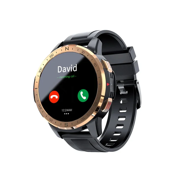 1.6inch LOKMAT APPLLP 7 Dial Call SIM Card Support Heart Rate Monitor 4G LTE Dual Cam 4GB 128GB Smart Watch