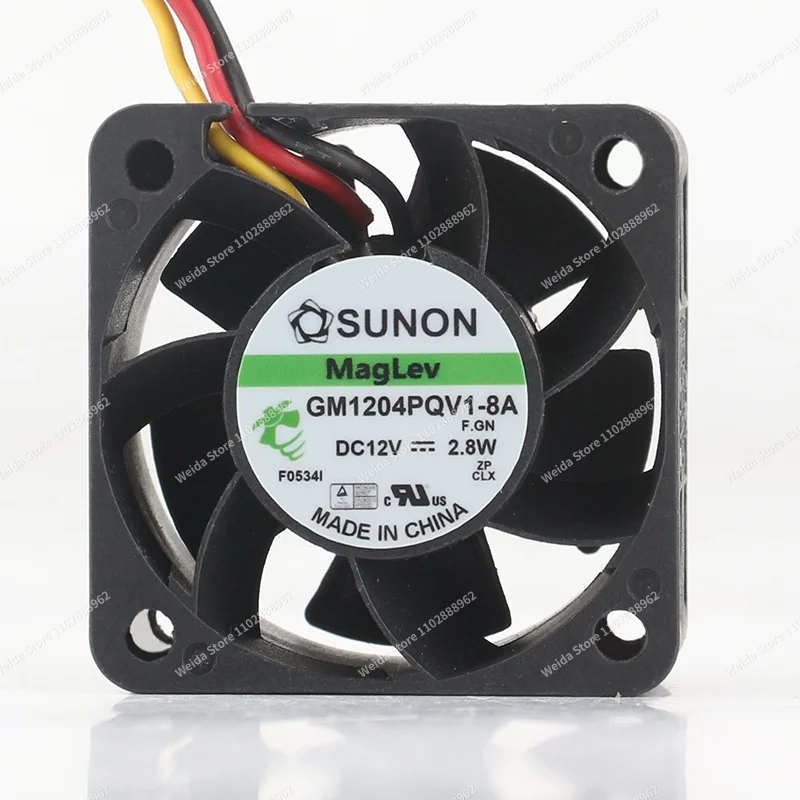 

cooling fan New original Sunon 5V 24V 48V DC12V 2.8W 4CM High air volume Quiet Server 3-wire GM1204PQV1-8A 4028 40X40X28MM