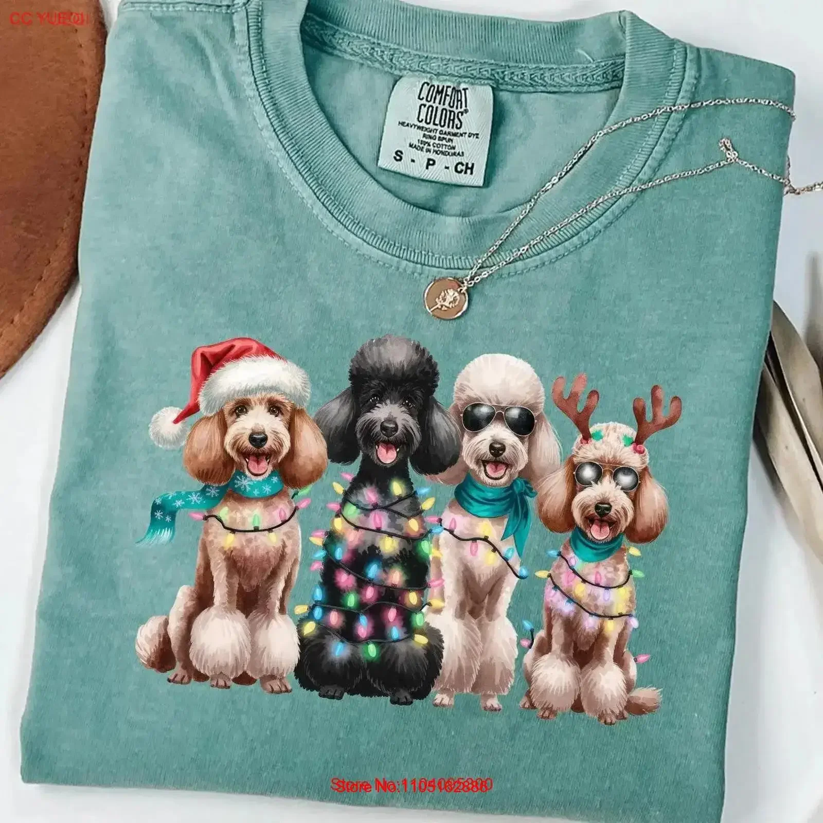 عيد الميلاد القلطي تي شيرت عاشق عطلة احتفالية الكلب لطيف الكلاب دافئ أمي 2025 خمر غسلها تنفس للجنسين أوم أنيق