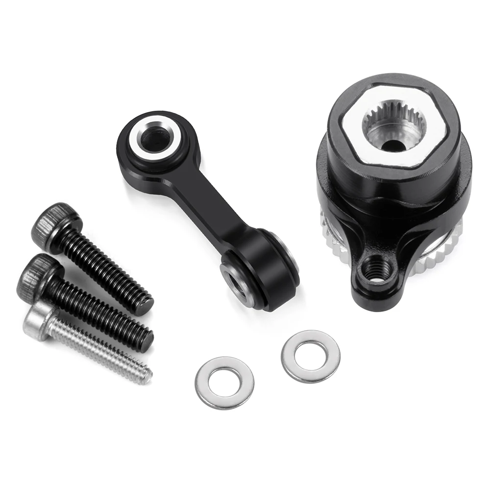 AXSPEED Alu Alloy 25T Servo Arm with Steering Linkage Link Rod for ARRMA GRANITE GROM 1/18 RC Car Monster Truck Upgrade Parts