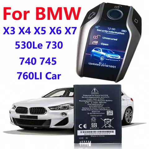 교체 자동차 원격 제어 LCD 키 배터리 MKD35UP 9442976-01 BMW X3X4X5X6X7 530Le 730 740 745 760LI 자동차 LCD 키 배터리