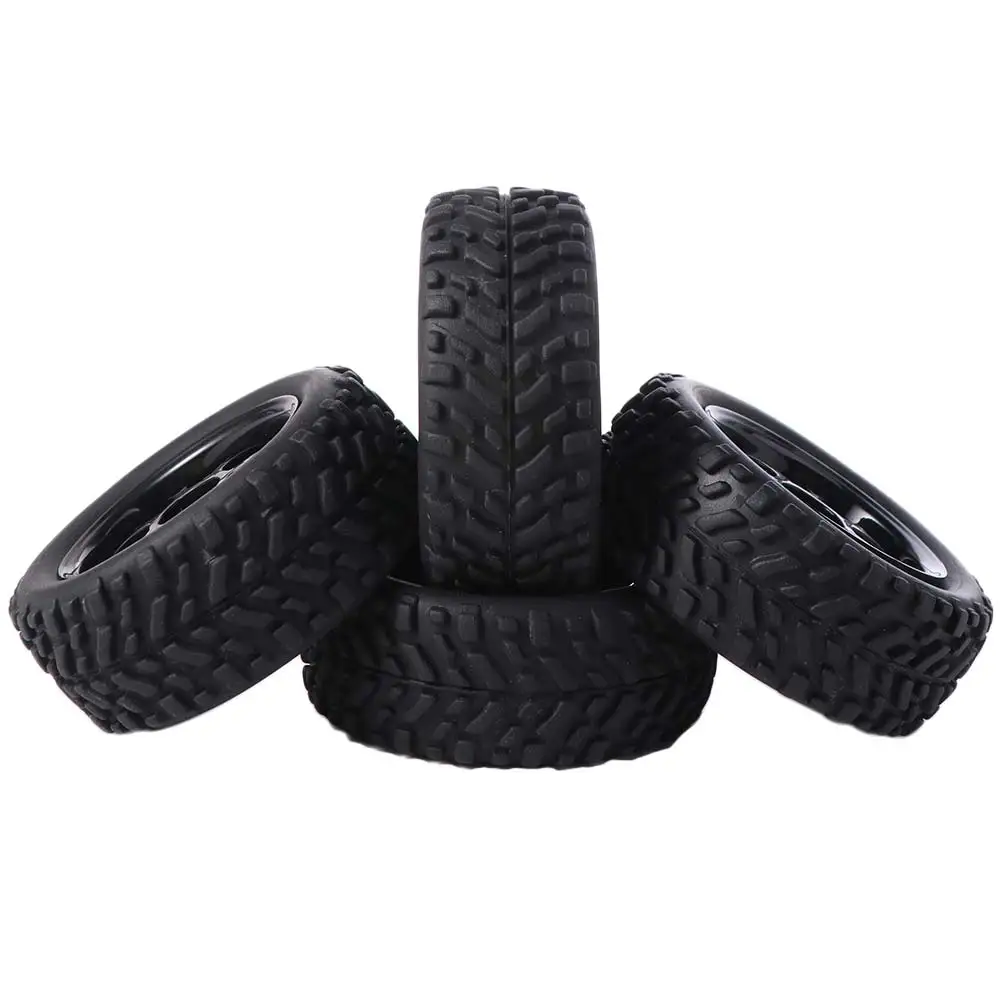 144001 124018 Ruota per auto RC 124019 MN90 Rally in gomma 75mm Pneumatici Pneumatici per ruote Esagonali Cerchione per auto da arrampicata fuoristrada per MN99S