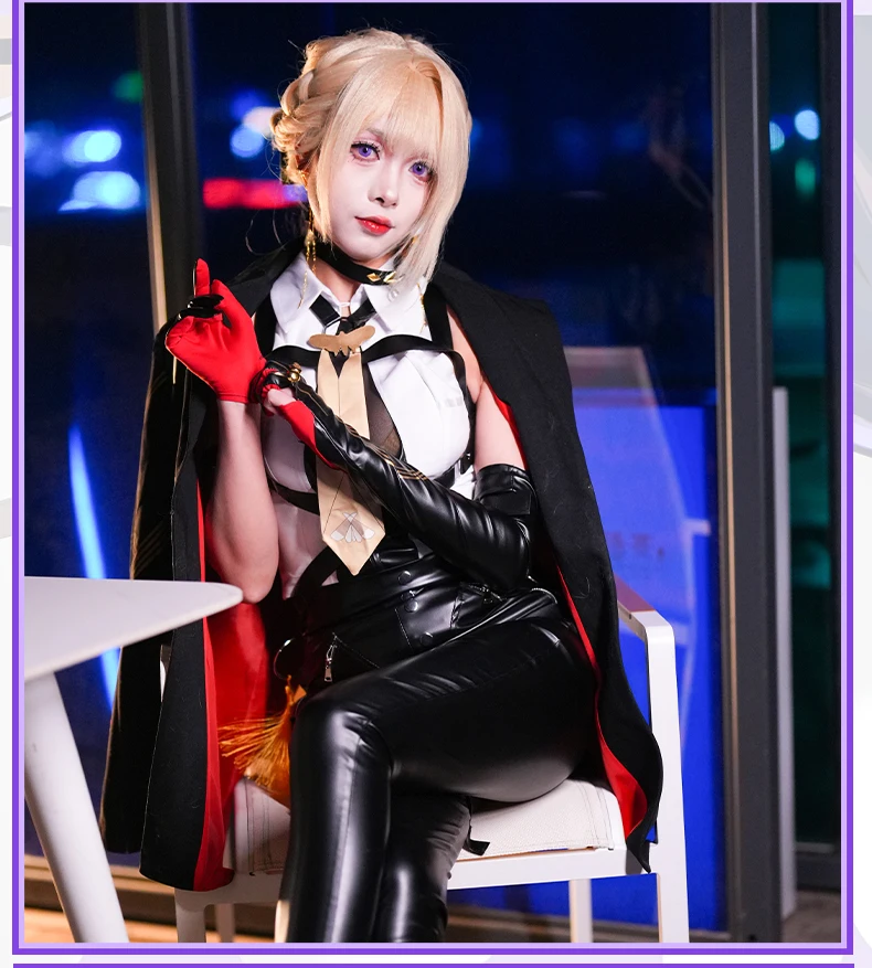 IN MAGAZZINO Nuovo Evelyn Chevalier Costume Cosplay Halloween Natale Giochi di ruolo Comico XS-3XL TAGLIA Zenless Zone Zero Gioco ZZZ COS