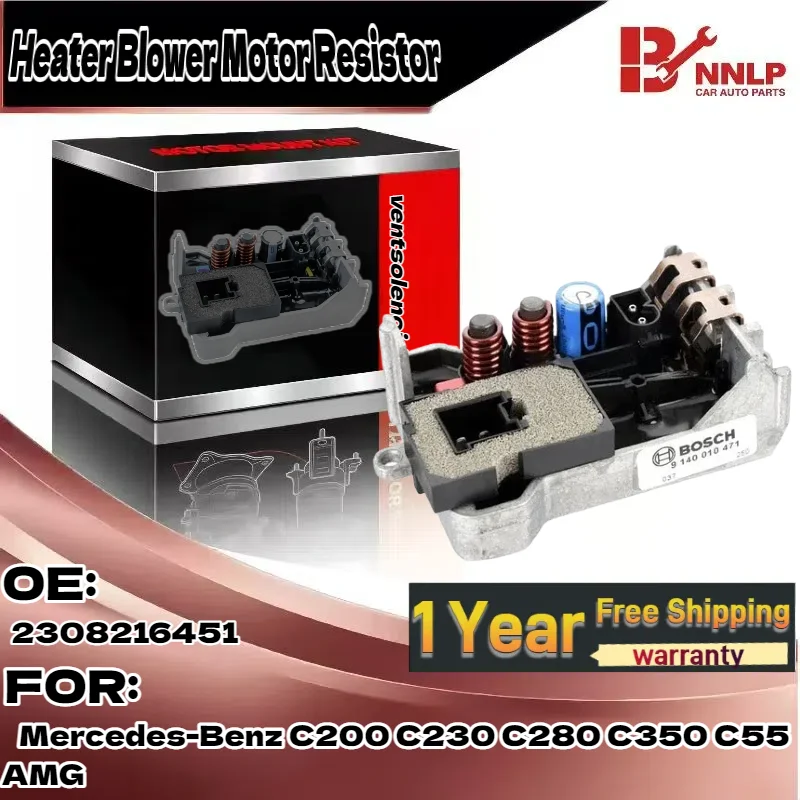 

For HVAC Heater Blower Motor Resistor for Mercedes-Benz C200 C230 C280 C350 C55 AMG 2308216451