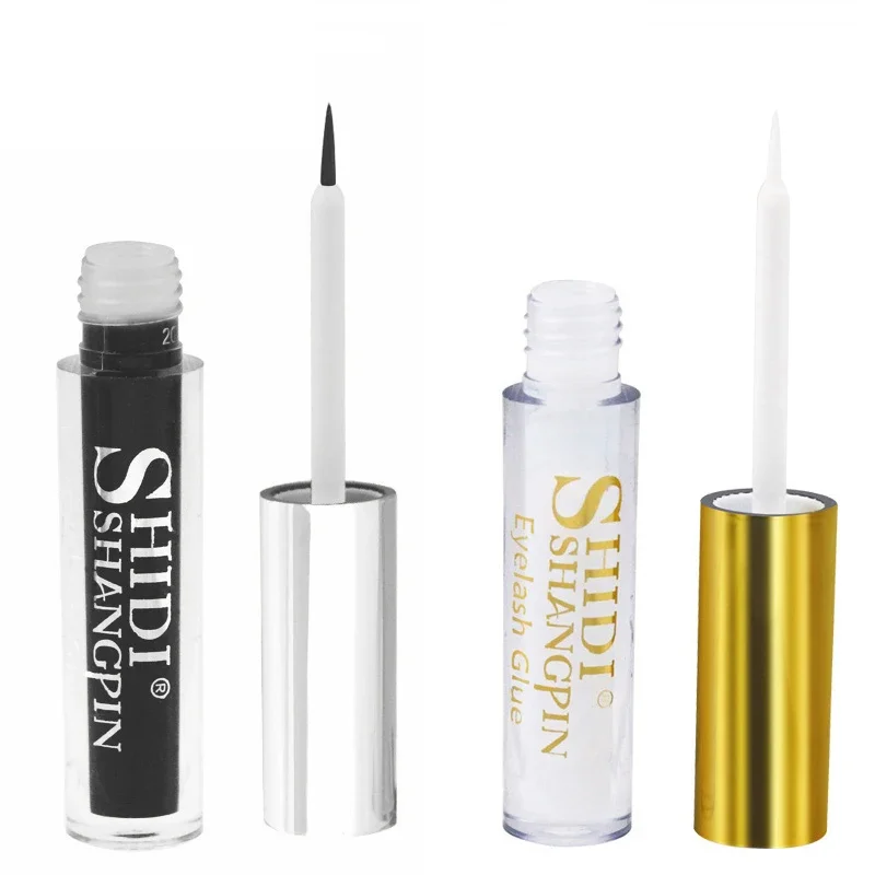 Colle arina pour faux-cils en vison 3D, accessoire de maquillage, outils cosmétiques, transparent/noir, 1 pièce