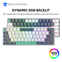 Machenike K500-B61W Tri-mode Mechanical Keyboard 60% ANSI Latam-ES Layout Wireless Hot-swap Gaming Keyboard For PC Gamer