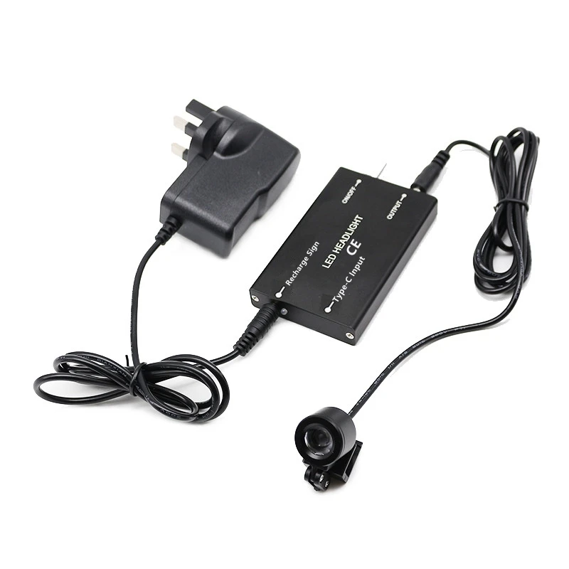 5W Headlight with Glasses Clip Spot Light Professional LED for  Loupe Lupas Binoculars Magnifier Headlamp Battery