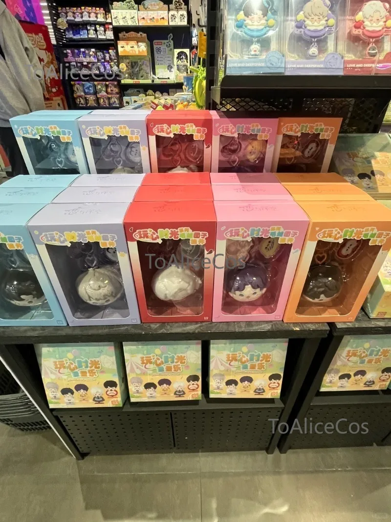 Official Licensed Love and Deepspace Playful Time Series Stacking Dolls Magnetic Fridge Sticker Plush Mascot Keychain Full Set