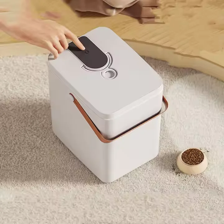 

Intelligent Vacuum Food Storage Bucket sealed Moisture-proof Pet Food Preservation Large Capacity cat and Dog Food Bucket
