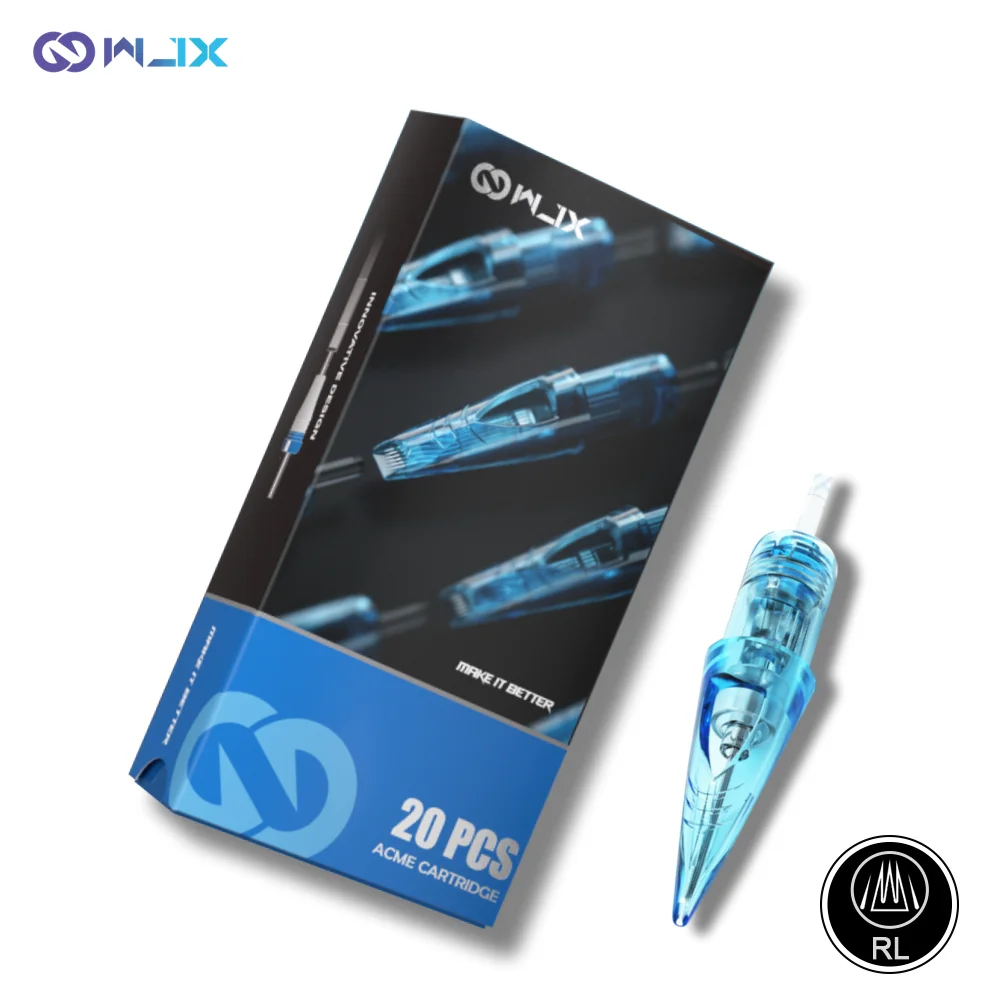 20PCS Dragonhawk WJX RL RLT Wegwerp Cartridge Naalden Tattoo Make-Up Permanente Wenkbrauw Lip Make-Up Naalden Voor Tattoo Machine