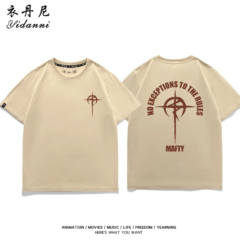 Vintage Sci-Fi Mecha Cross Logo T-Shirt, Retro Anime Streetwear Tee, Sommerliches High-End Anime-Accessoire für Herren und Damen – Detail 12