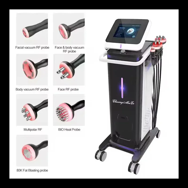 

7 In 1 80k RF Vacuum CavitationBlo Slimming Machine Dissolving Fat, Lifting And Fiming, Body Shaping, Sonic Fat