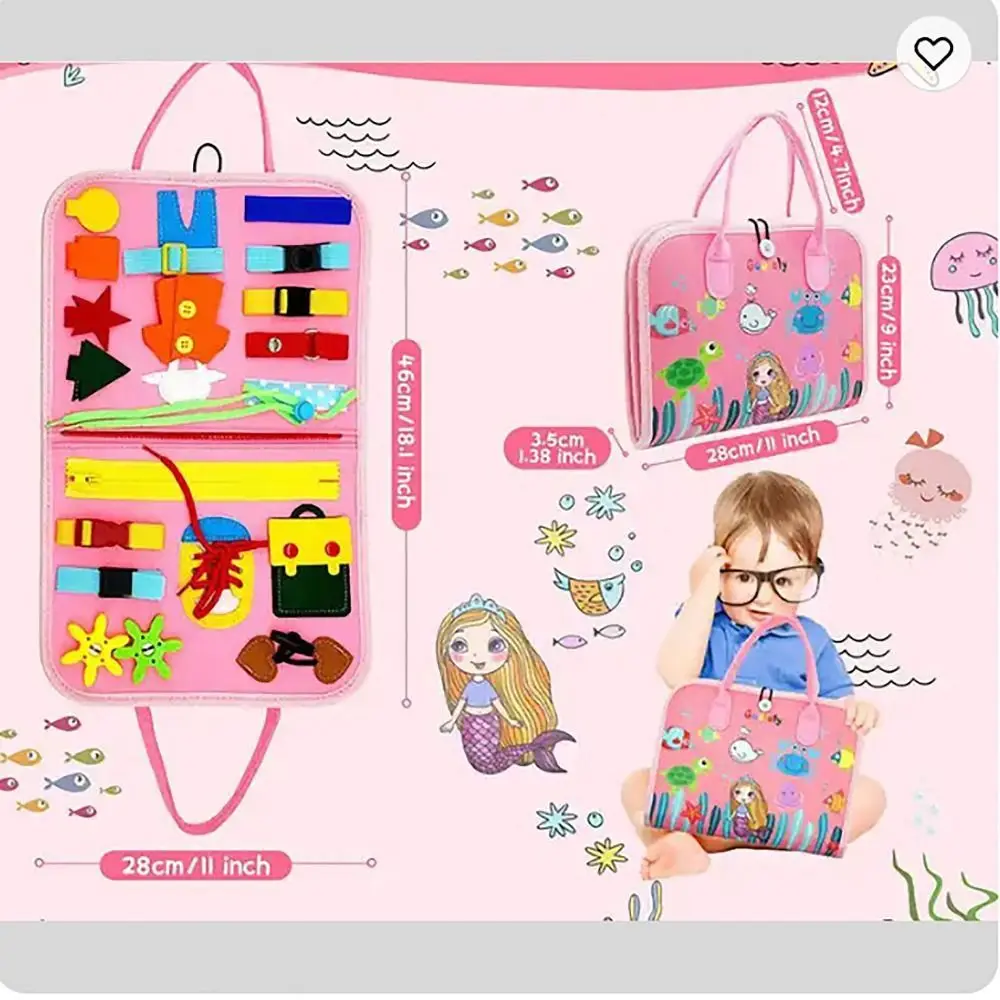 1Pcs Durable Sensory Activity Learning Board Felt Table Game Montessori Toys Versatile Educational Recognition Toy For Toddlers